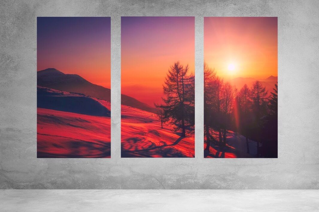 tryptique impression sur toile