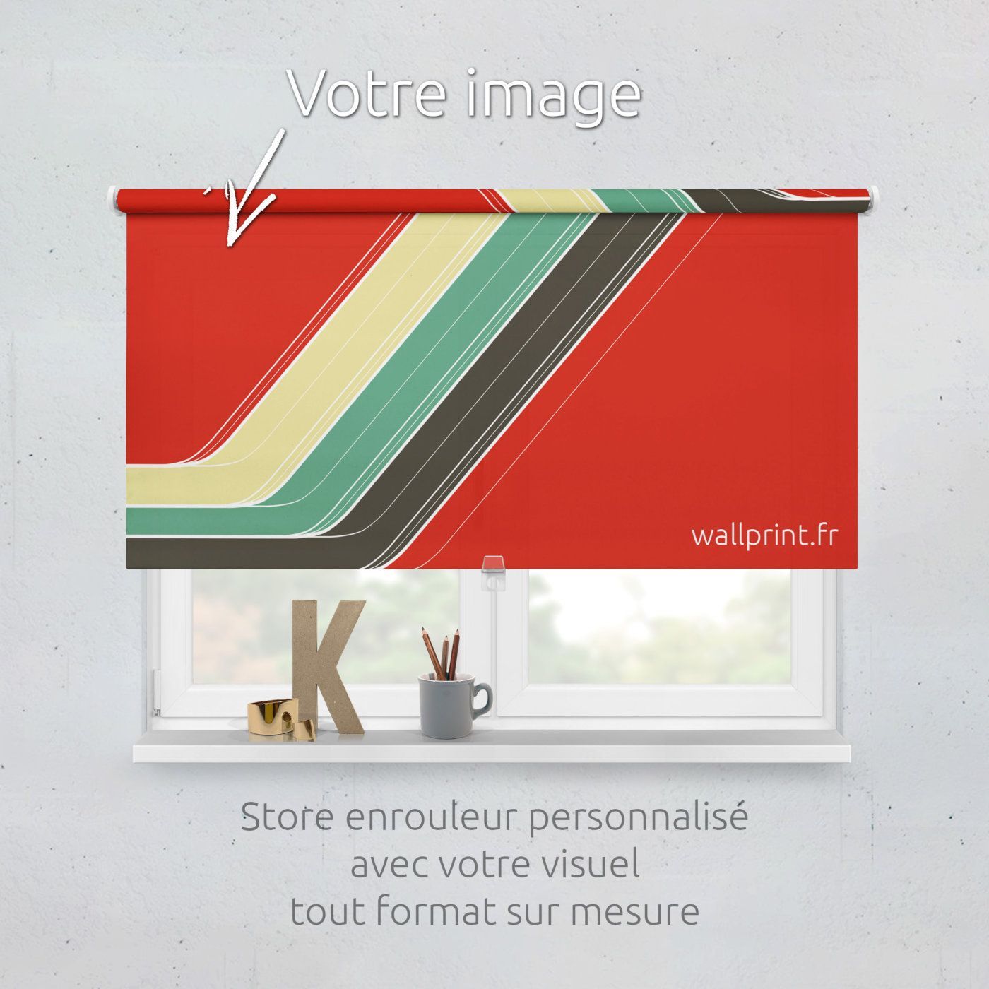 Store enrouleur photo personnalisé