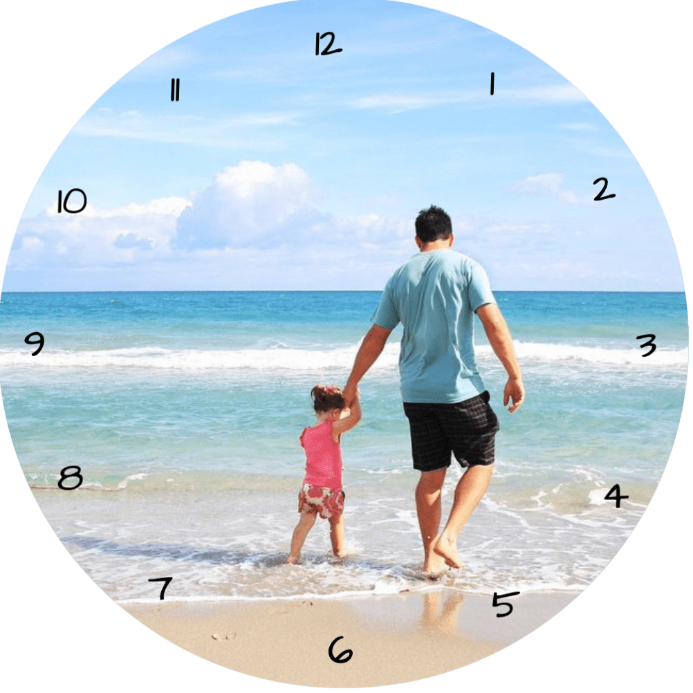 Horloge avec 1 photo