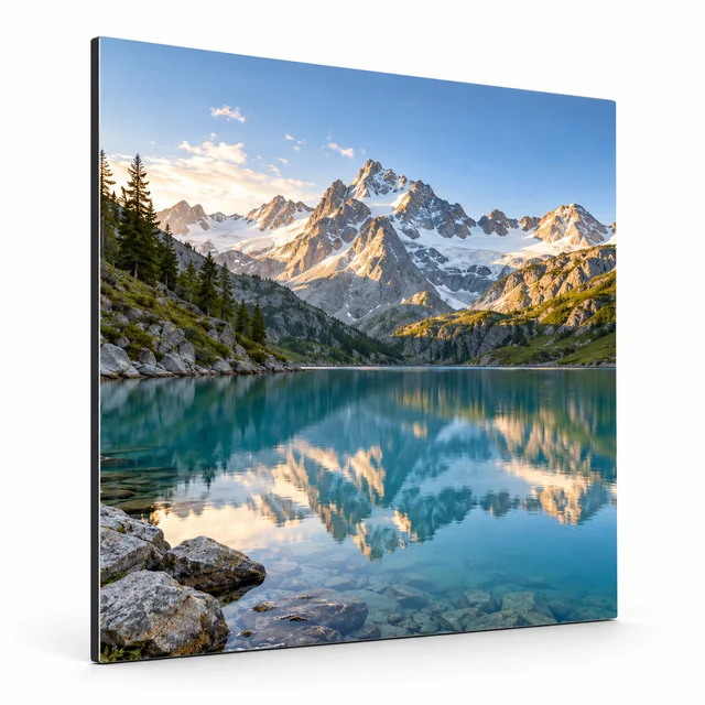 Alu Dibond — mockup sur fond blanc