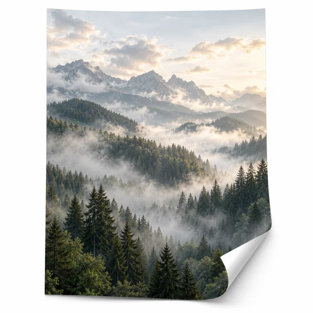 Papier peint — mockup sur fond blanc