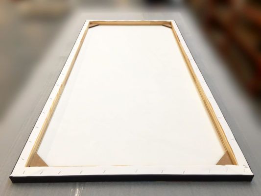 Toile tendue sur un châssis bois sur mesure