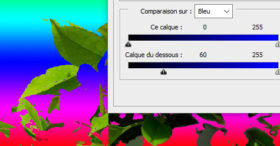 Comment utiliser les modes de fusion, paramètres avancés du calque inférieur