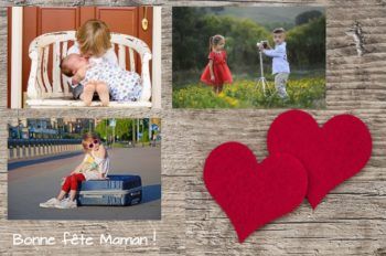 collage photo fête des mères
