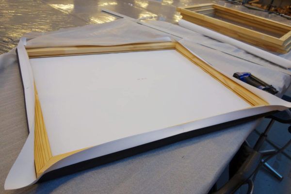 montage de toile sur chassis bois