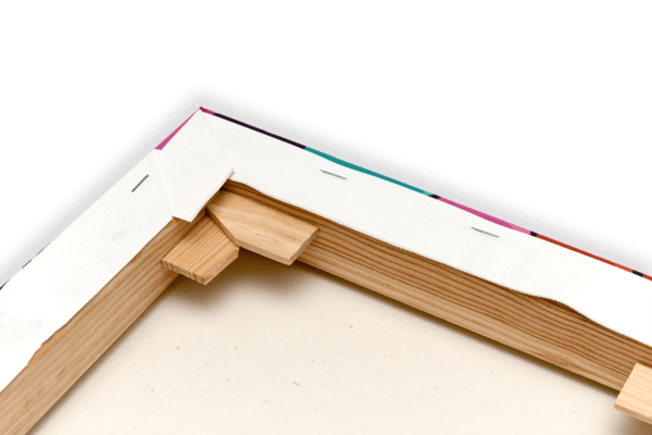 dos impression toile sur châssis bois a clefs