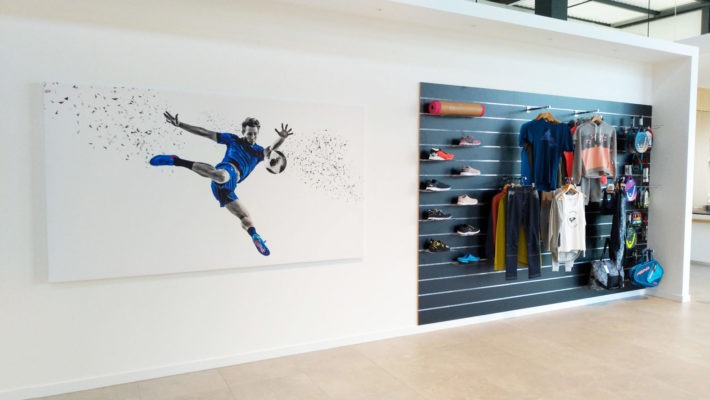 toile murale grand format club de sport etincelle selestat wallprint