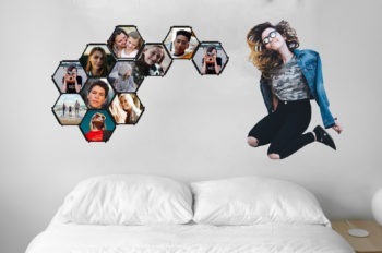 Alternative view of Mini cadres Hexagonaux