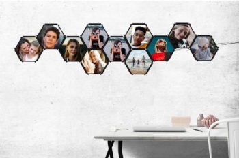 Mini cadres Hexagonaux