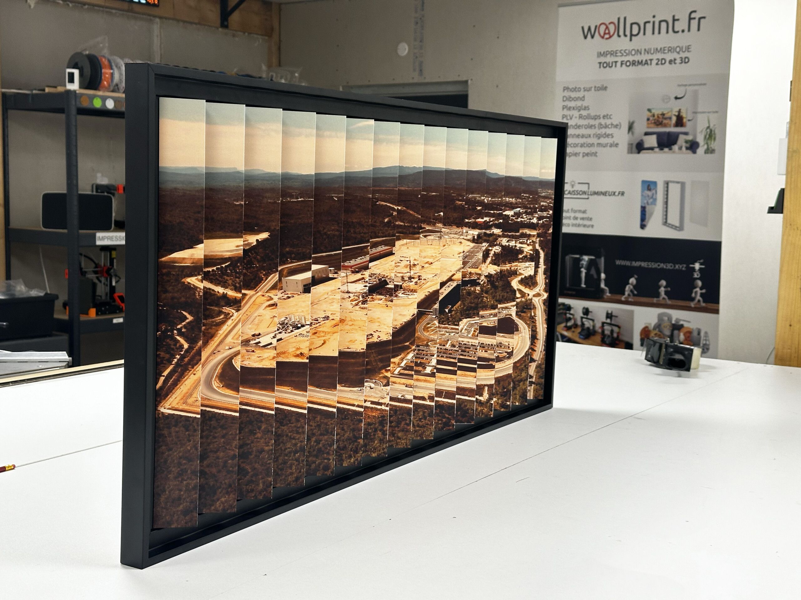 Agamographe en Alu Dibond Plié